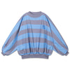 REPOSE / Iris Crop sweater - blue bonnet silver block stripes LAATSTE 12jr/152