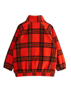 MINI RODINI / Check Fleece Jacket - red