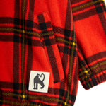 MINI RODINI / Check Fleece Jacket - red