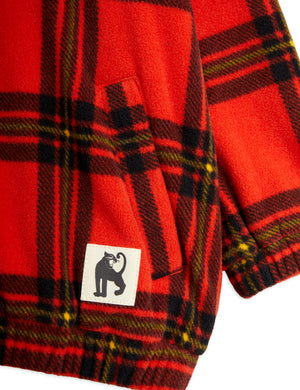 MINI RODINI / Check Fleece Jacket - red