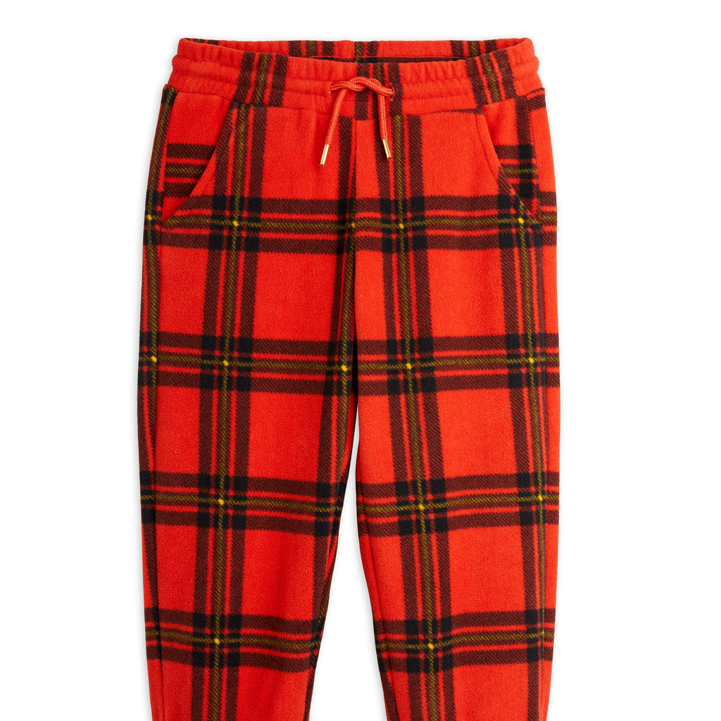 MINI RODINI / Check Fleece Trousers