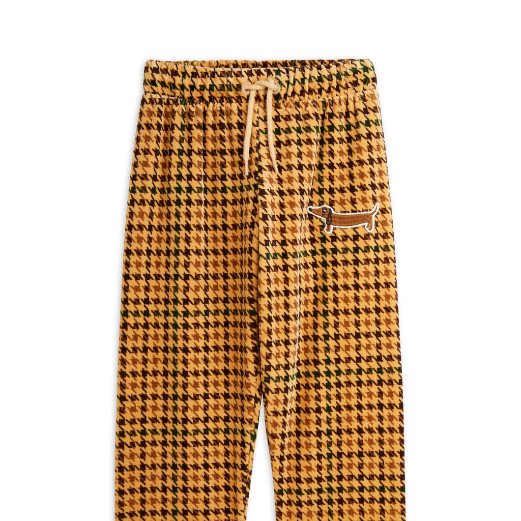 MINI RODINI / Dog Houndstooth Trousers