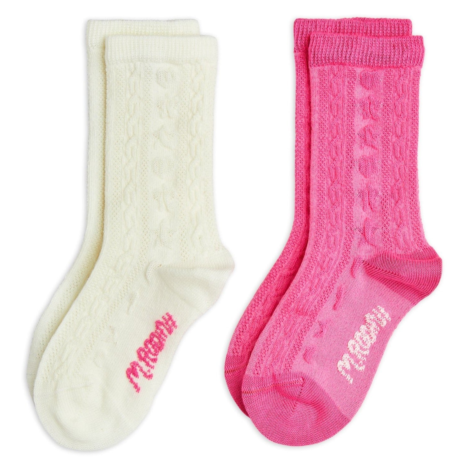 MINI RODINI / Textured 2-pck socks, BABY