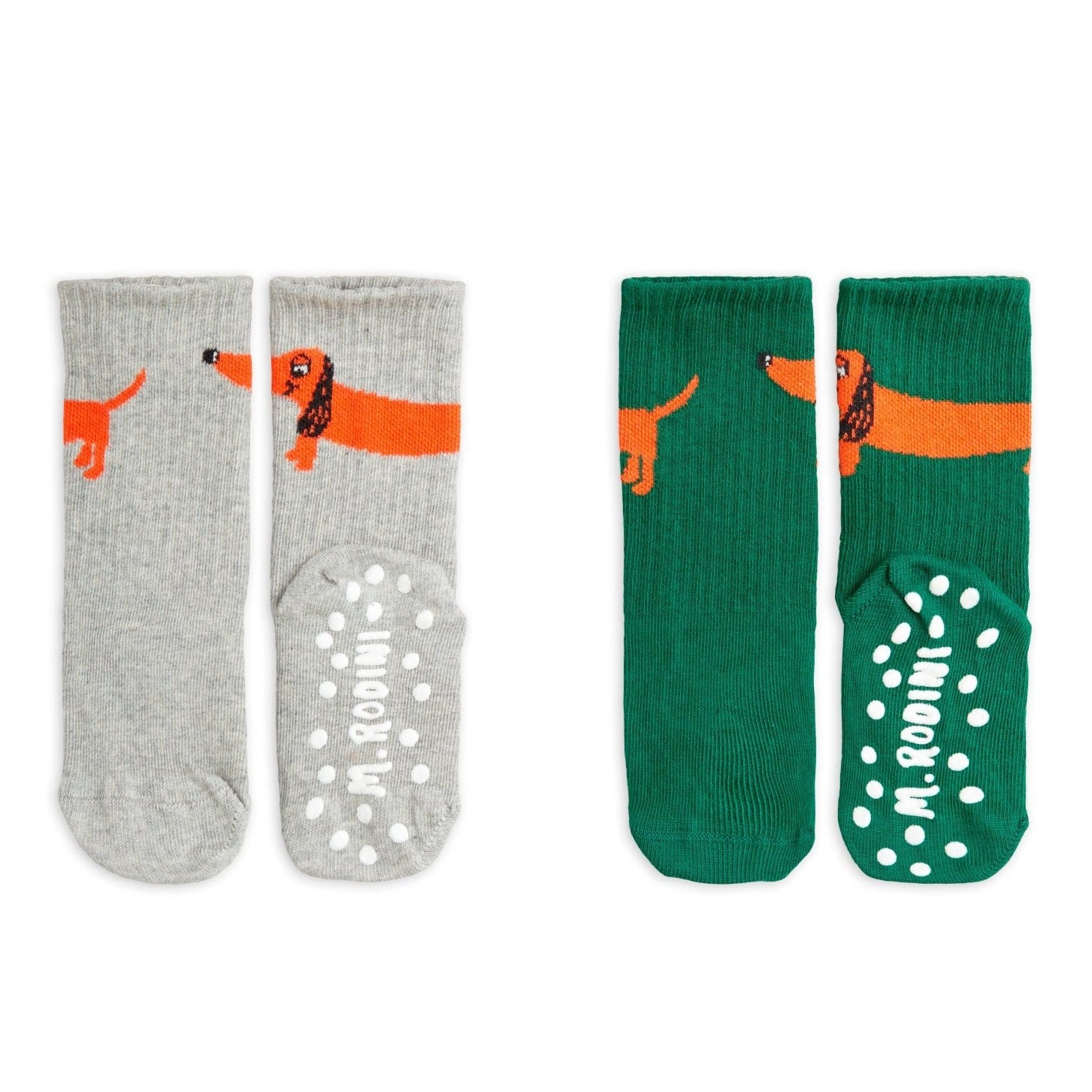 MINI RODINI / Dog 2-pack anti-slip socks