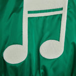 MINI RODINI / Note Satin baseball jacket - green