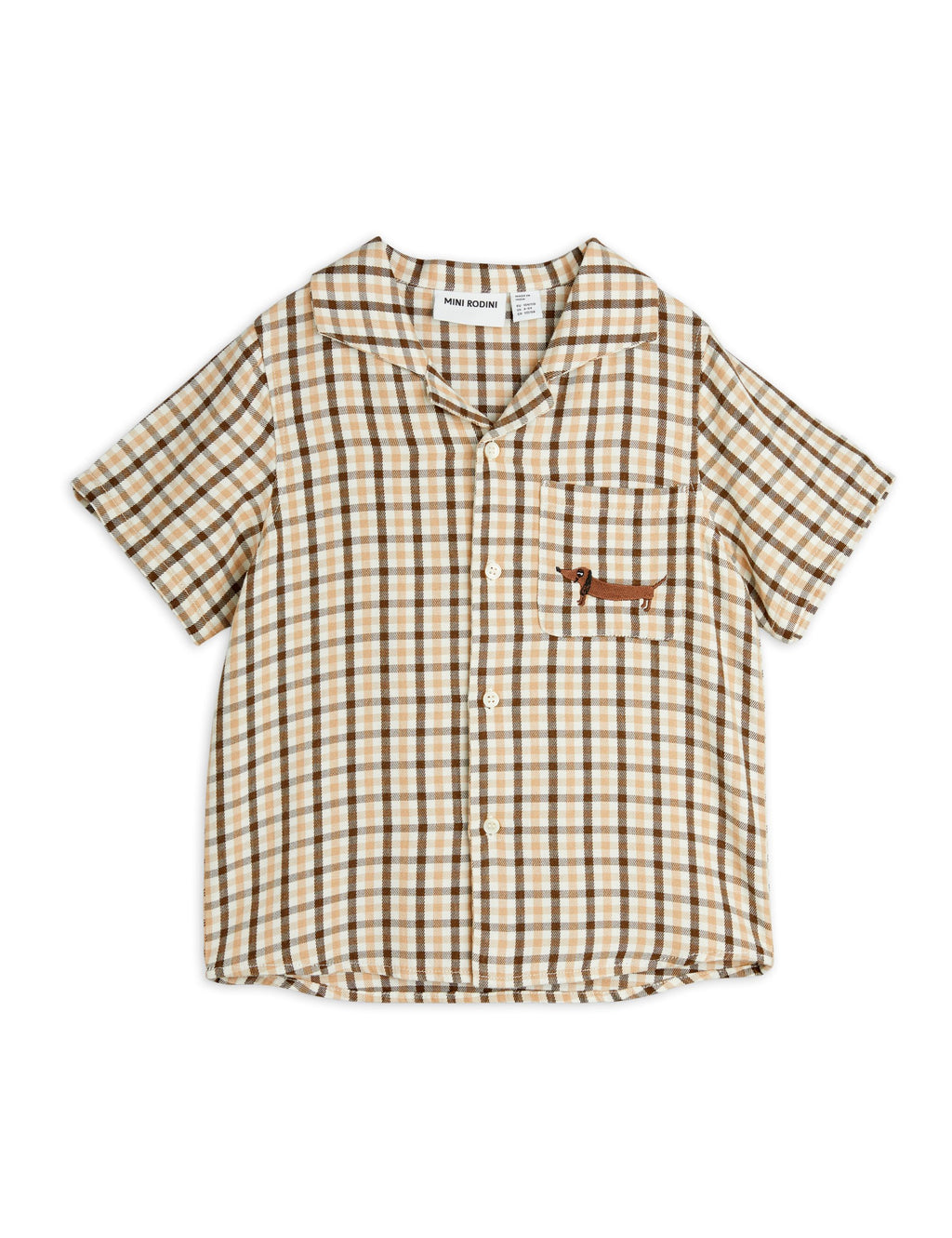 MINI RODINI / Gingham woven shirt