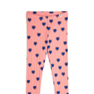 MINI RODINI / Outlined Heart aop legging