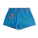 MINI RODINI / Note denim shorts