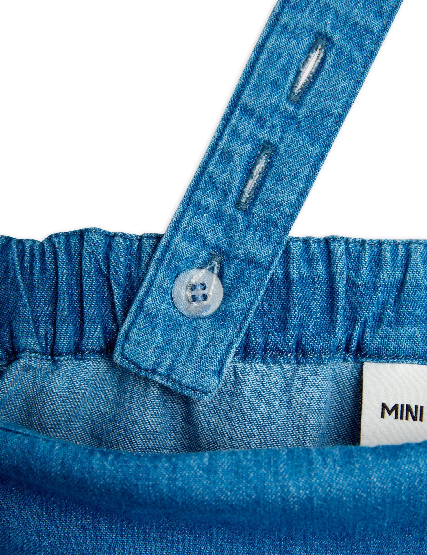 MINI RODINI / Note denim dungarees