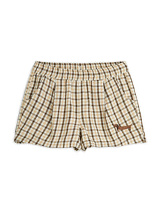 MINI RODINI / Gingham woven short