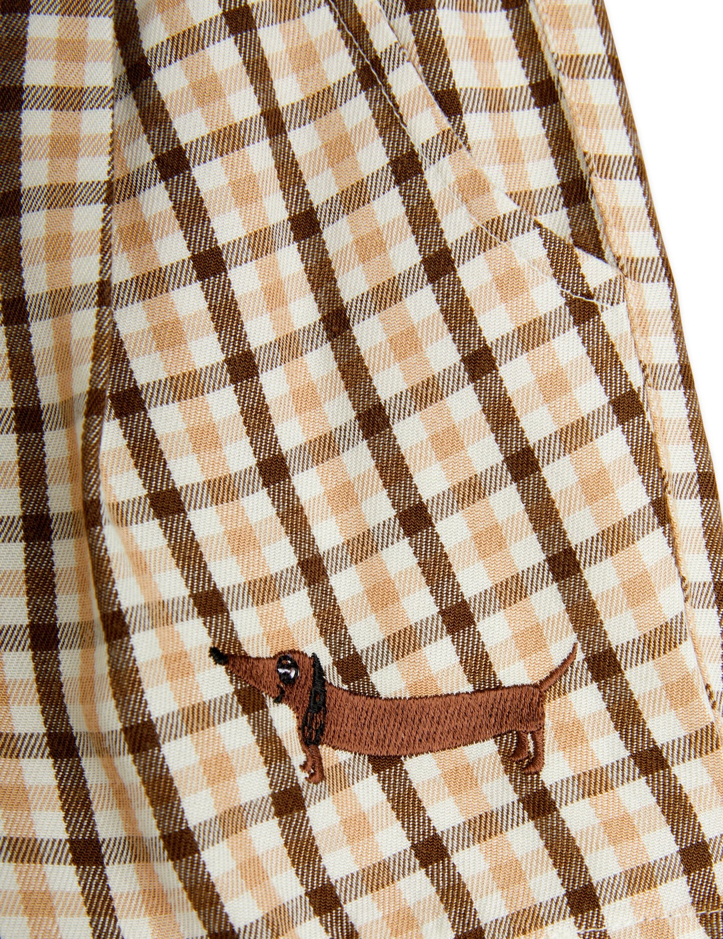 MINI RODINI / Gingham woven short