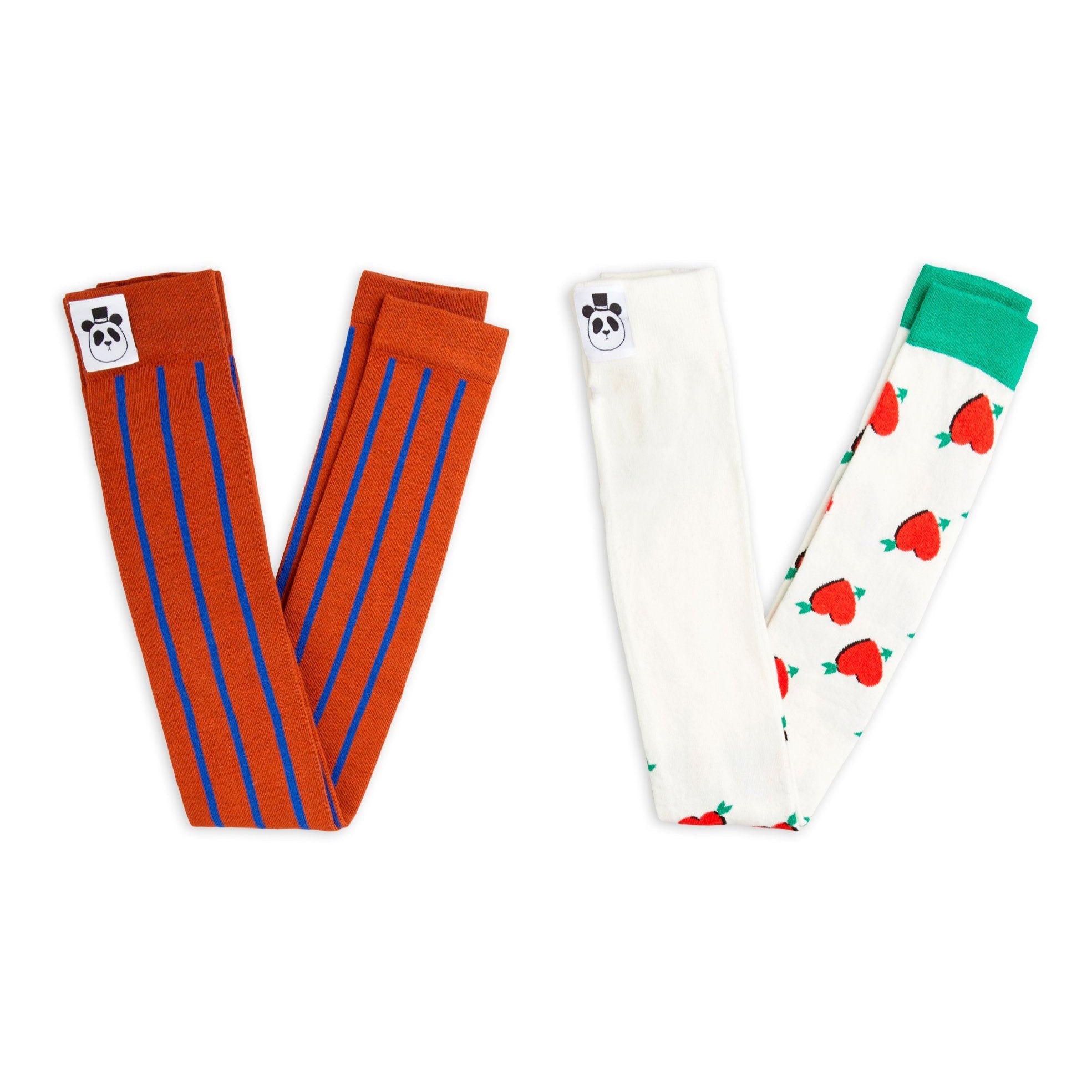 MINI RODINI / Arrowed Heart 2-pack leggings