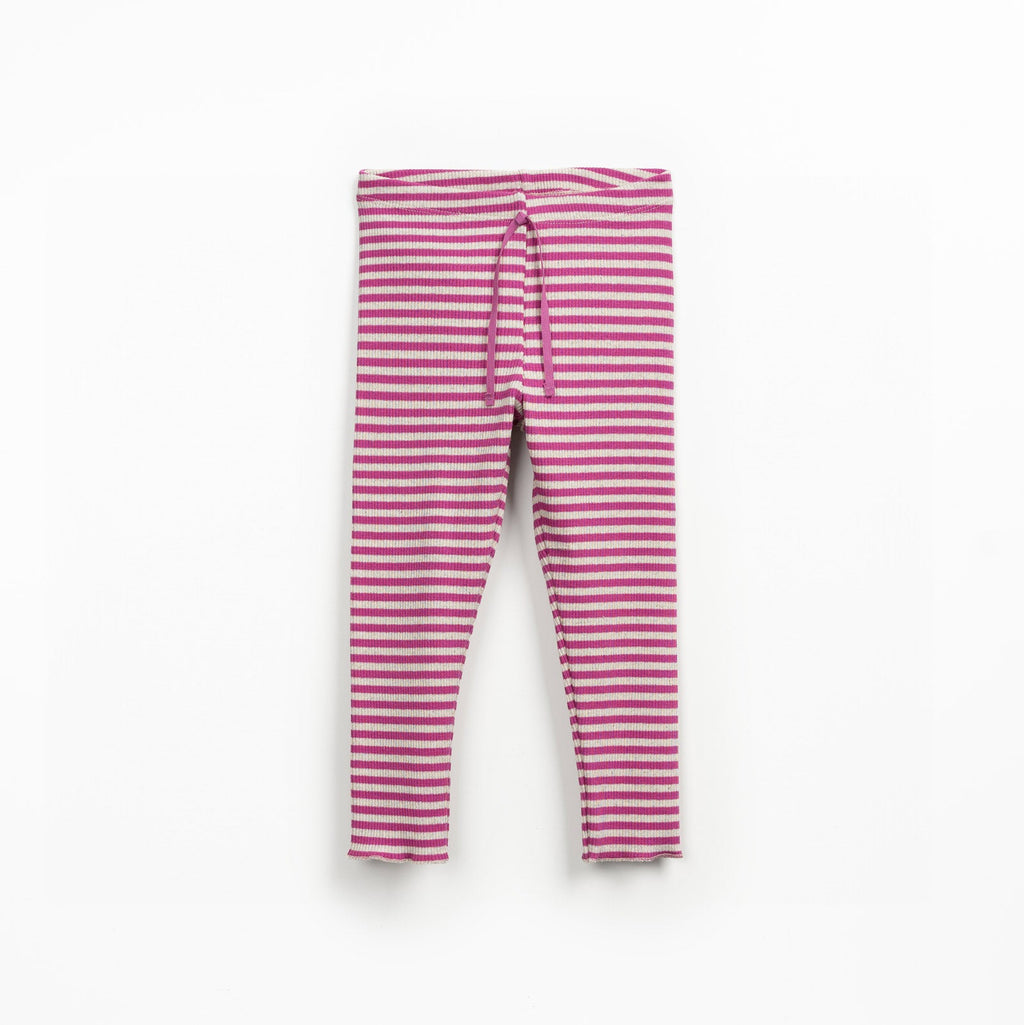 PLAY UP / Striped Rib legging