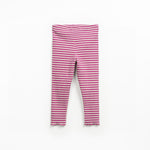 PLAY UP / Striped Rib legging