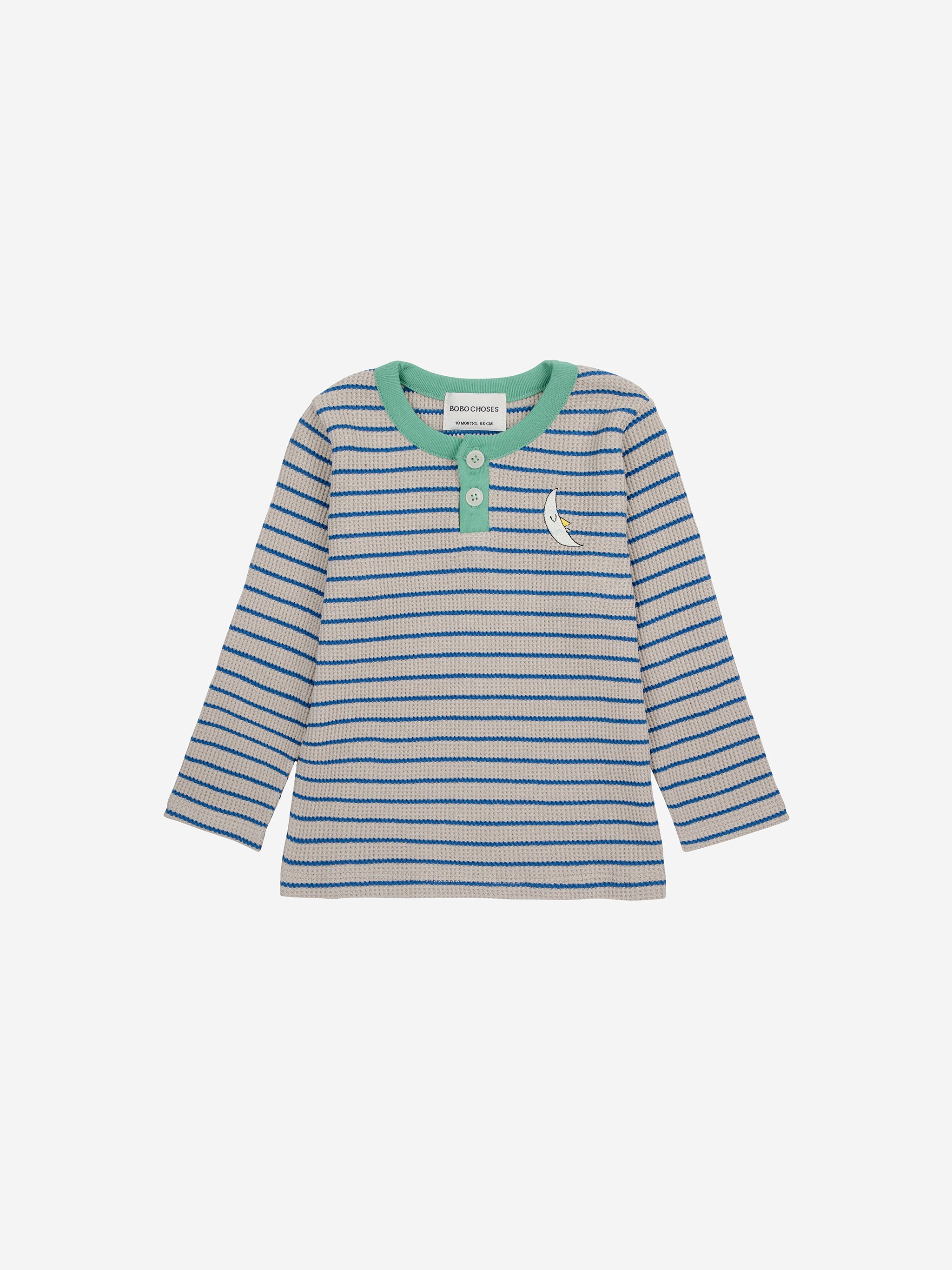 BOBO CHOSES / Striped Waffled longsleeve, BABY