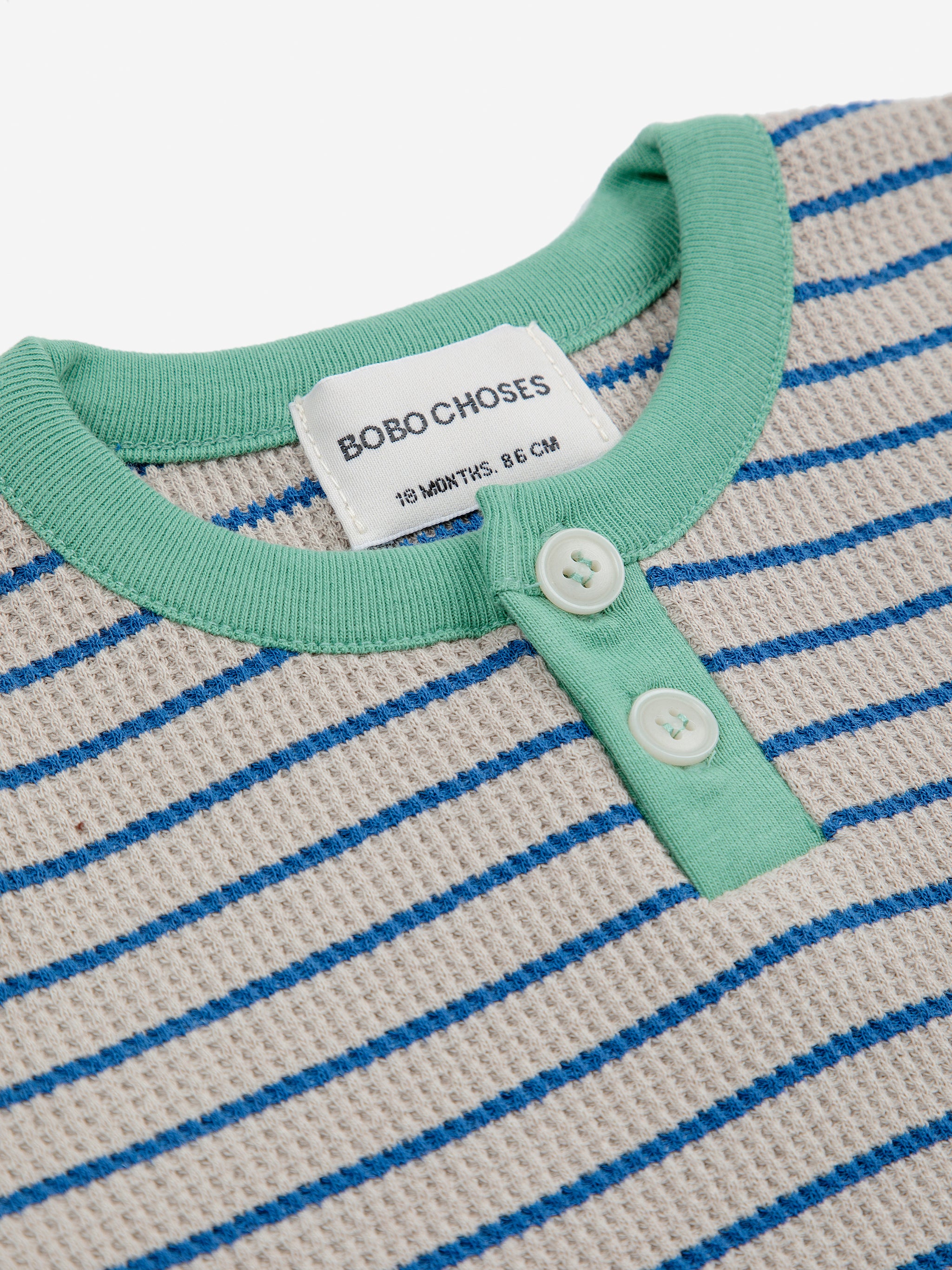 BOBO CHOSES / Striped Waffled longsleeve, BABY