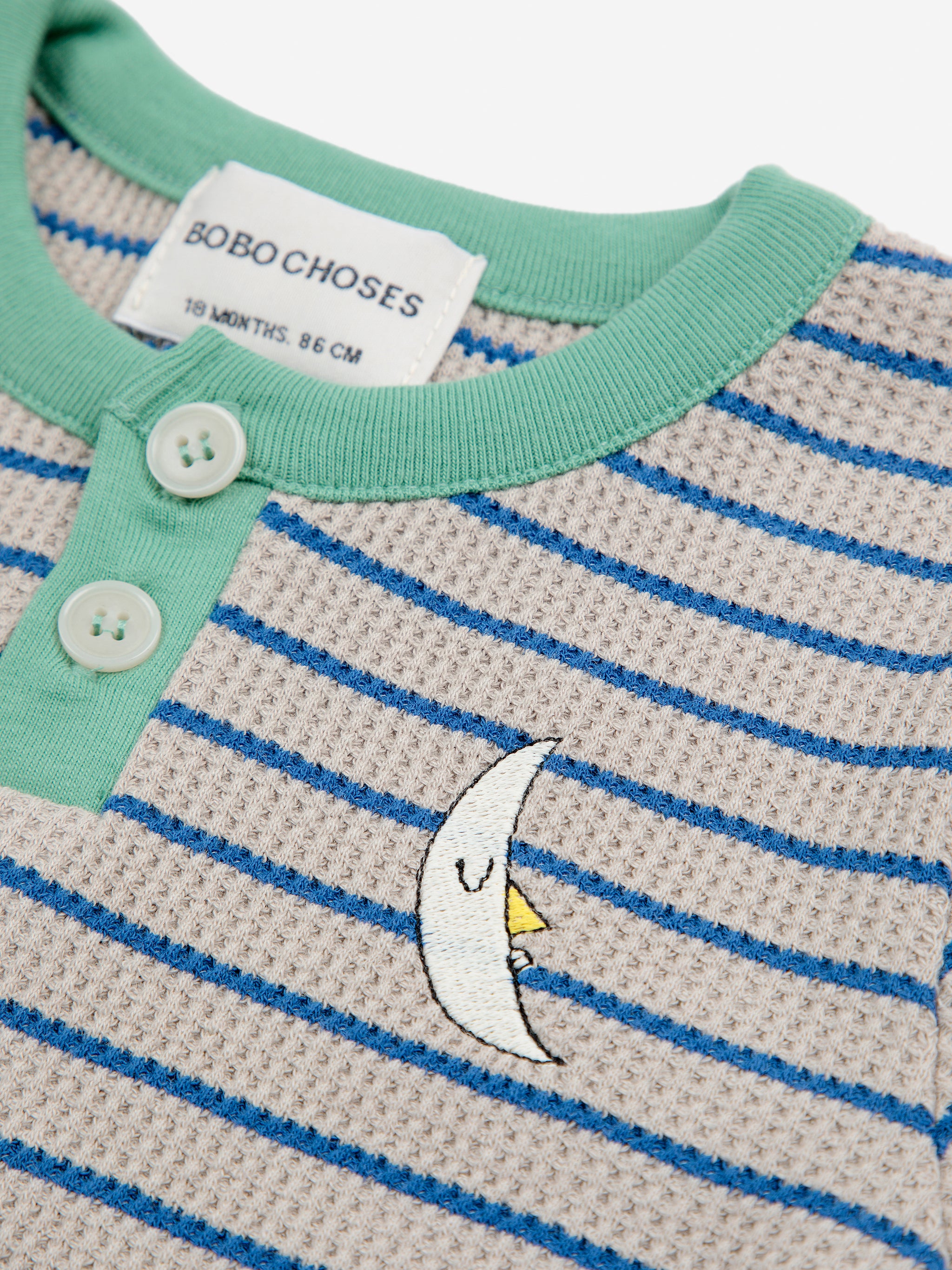 BOBO CHOSES / Striped Waffled longsleeve, BABY