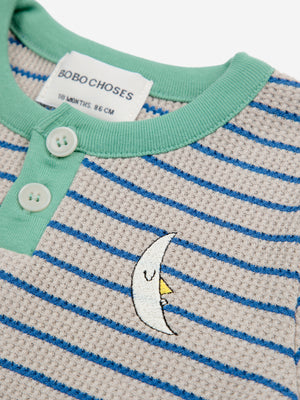 BOBO CHOSES / Striped Waffled longsleeve, BABY