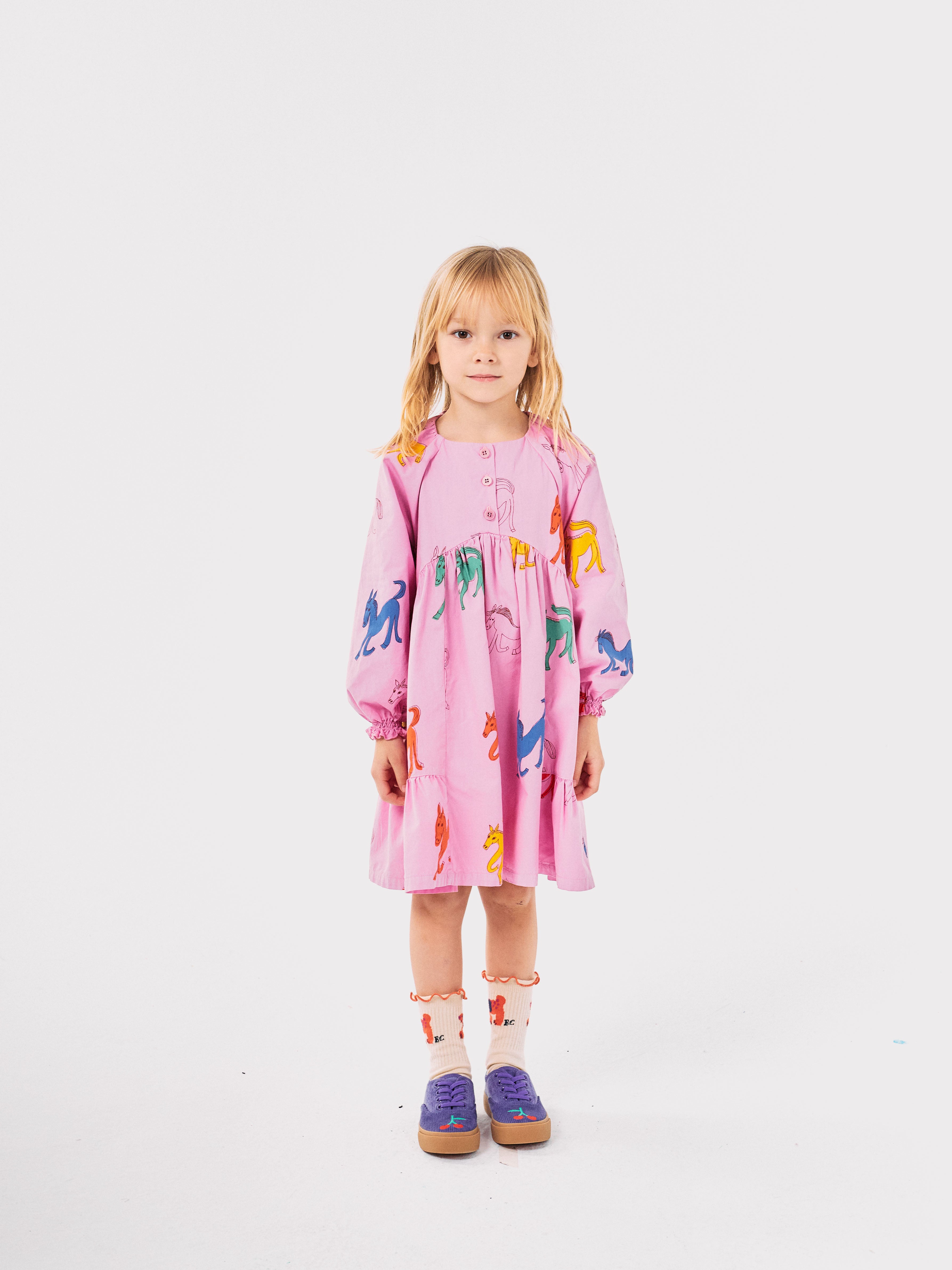 BOBO CHOSES / Wonder Horse woven dress LAATSTE 116/122