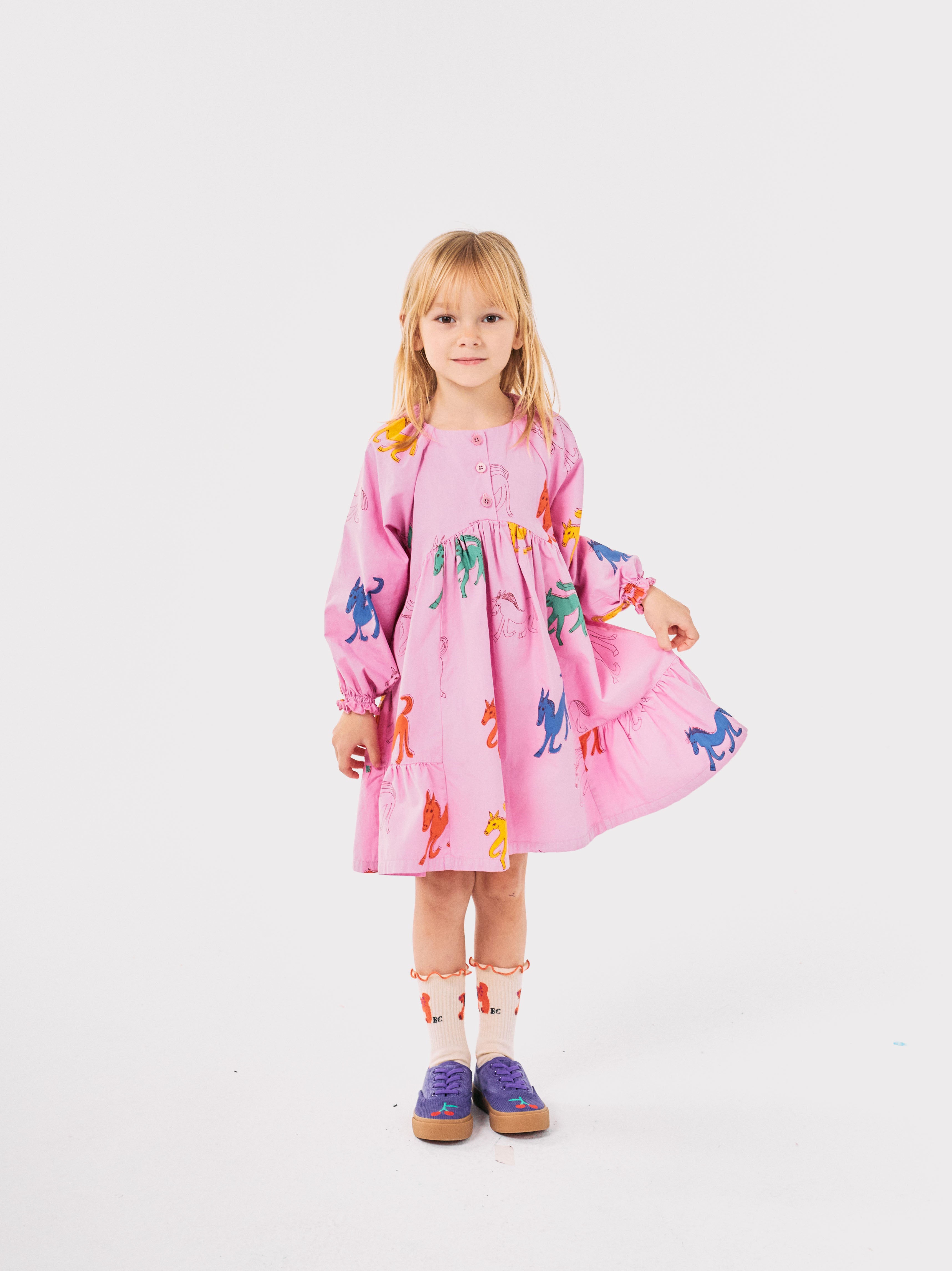 BOBO CHOSES / Wonder Horse woven dress LAATSTE 116/122