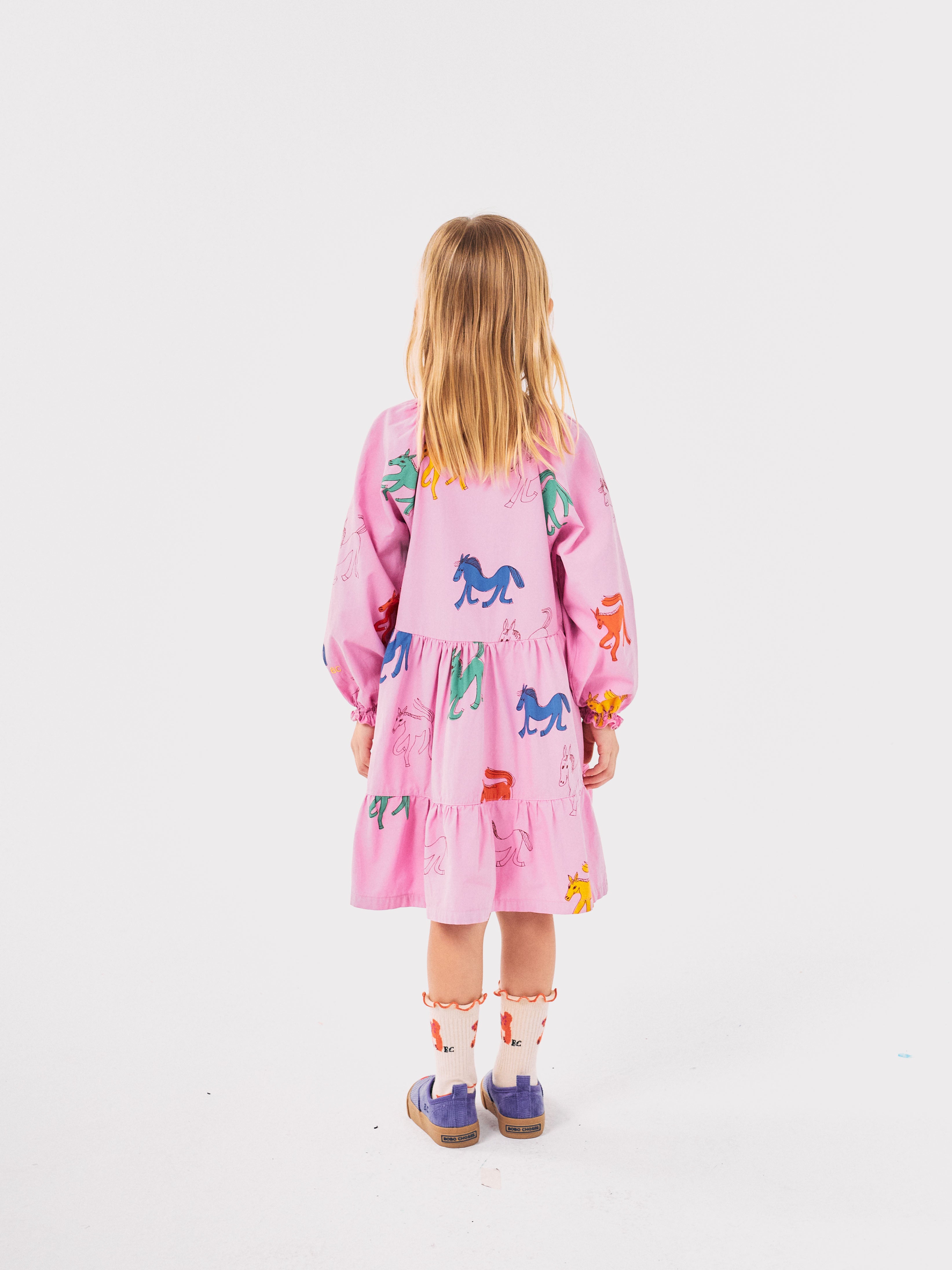 BOBO CHOSES / Wonder Horse woven dress LAATSTE 116/122