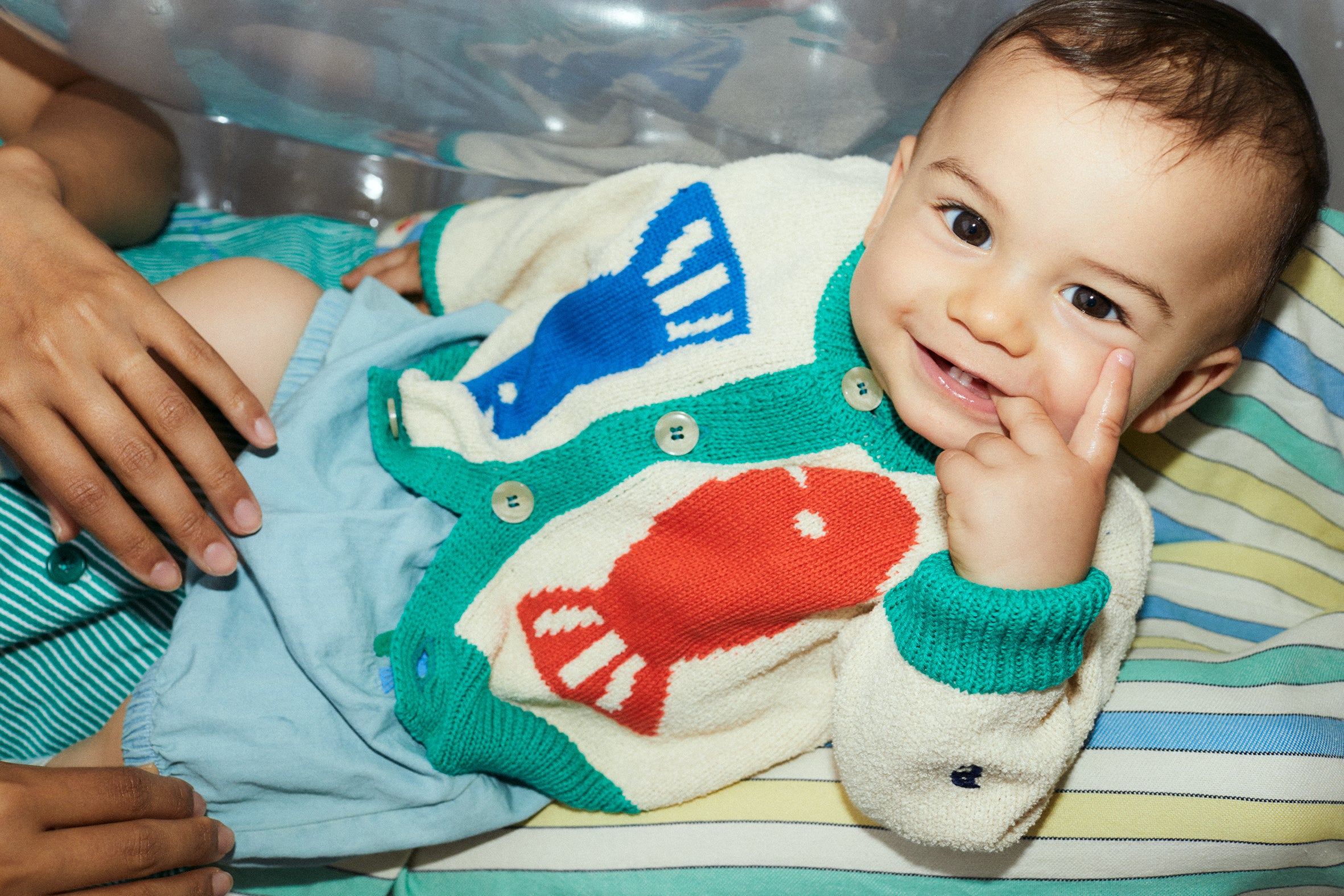 BOBO CHOSES / Lucky Fish cardigan, BABY