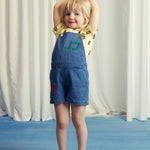 MINI RODINI / Note denim dungarees