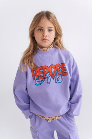 REPOSE / Crewneck sweater - bright violet Laatste 2jr/92