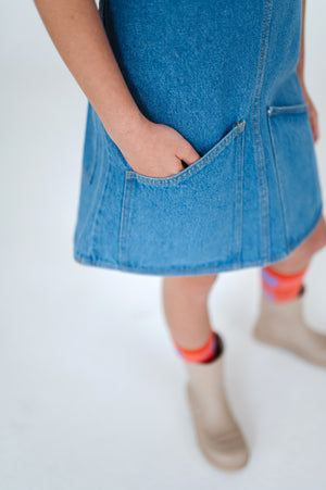 REPOSE / Dungaree dress