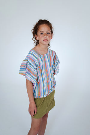 REPOSE / Drip Top - multi stripe