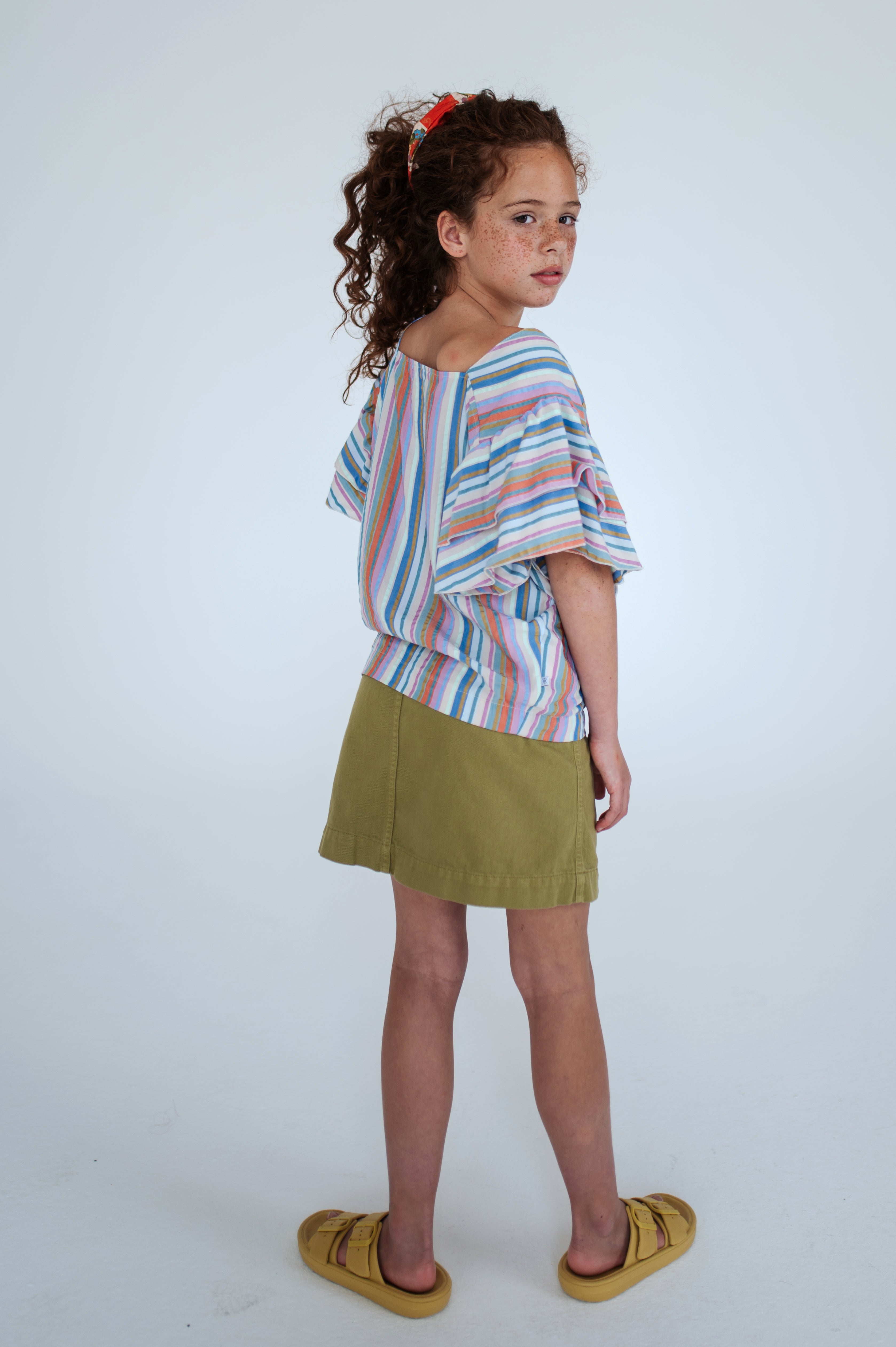 REPOSE / Drip Top - multi stripe