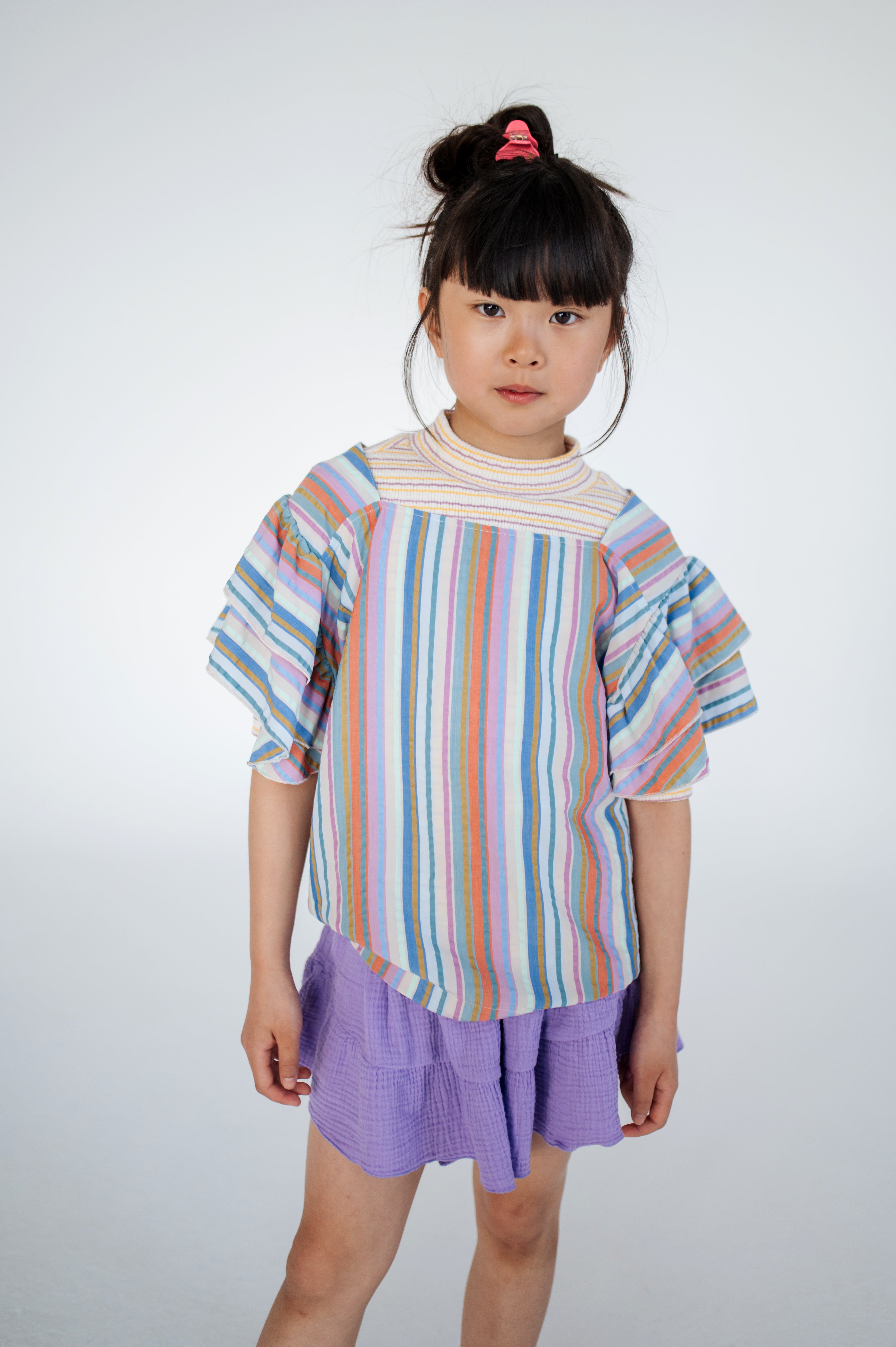 REPOSE / Drip Top - multi stripe