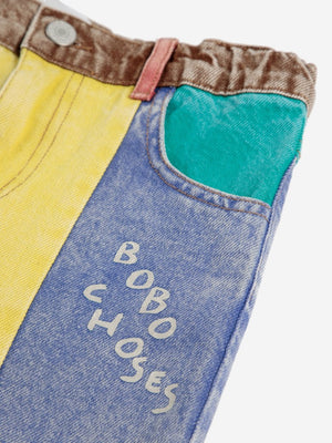 BOBO CHOSES / Color block denim pants