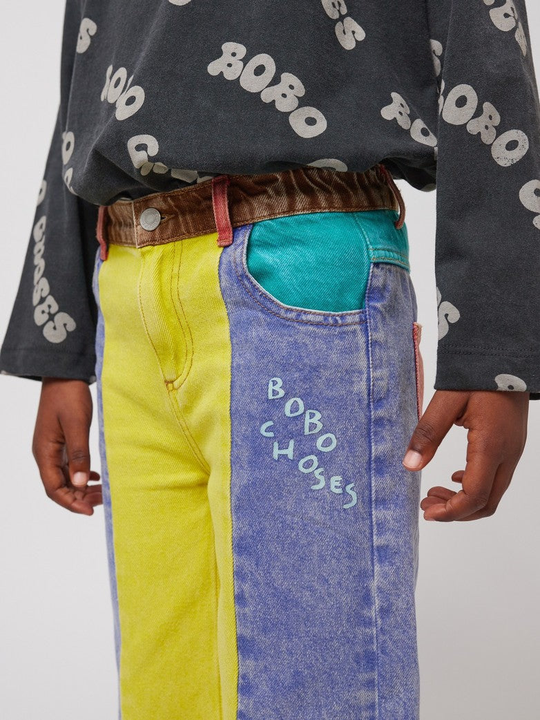 BOBO CHOSES / Color block denim pants