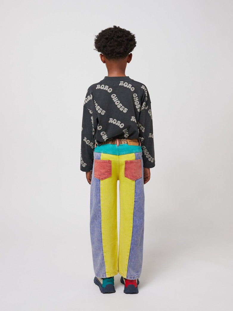 BOBO CHOSES / Color block denim pants