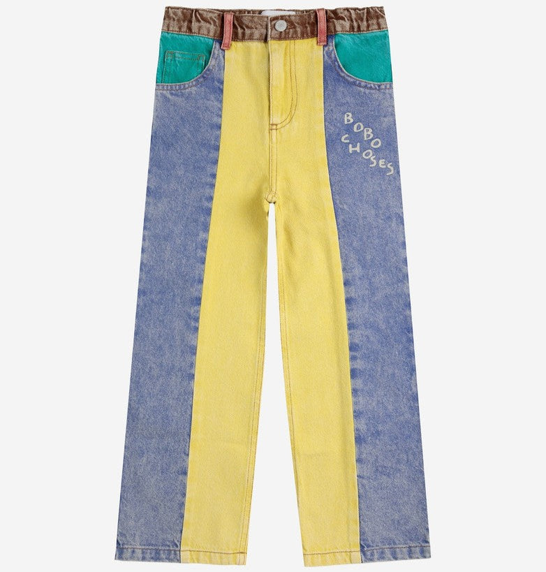 BOBO CHOSES / Color block denim pants