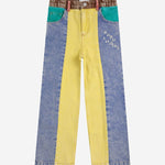 BOBO CHOSES / Color block denim pants