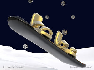 MTM-GIFTS / Sleutelhanger Snowboard